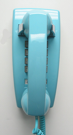 Full Restoration Aqua Blue Western Electric 2554 TouchTone Wall Telephone 