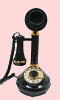 Black Deco-Tel Candlestick Phone